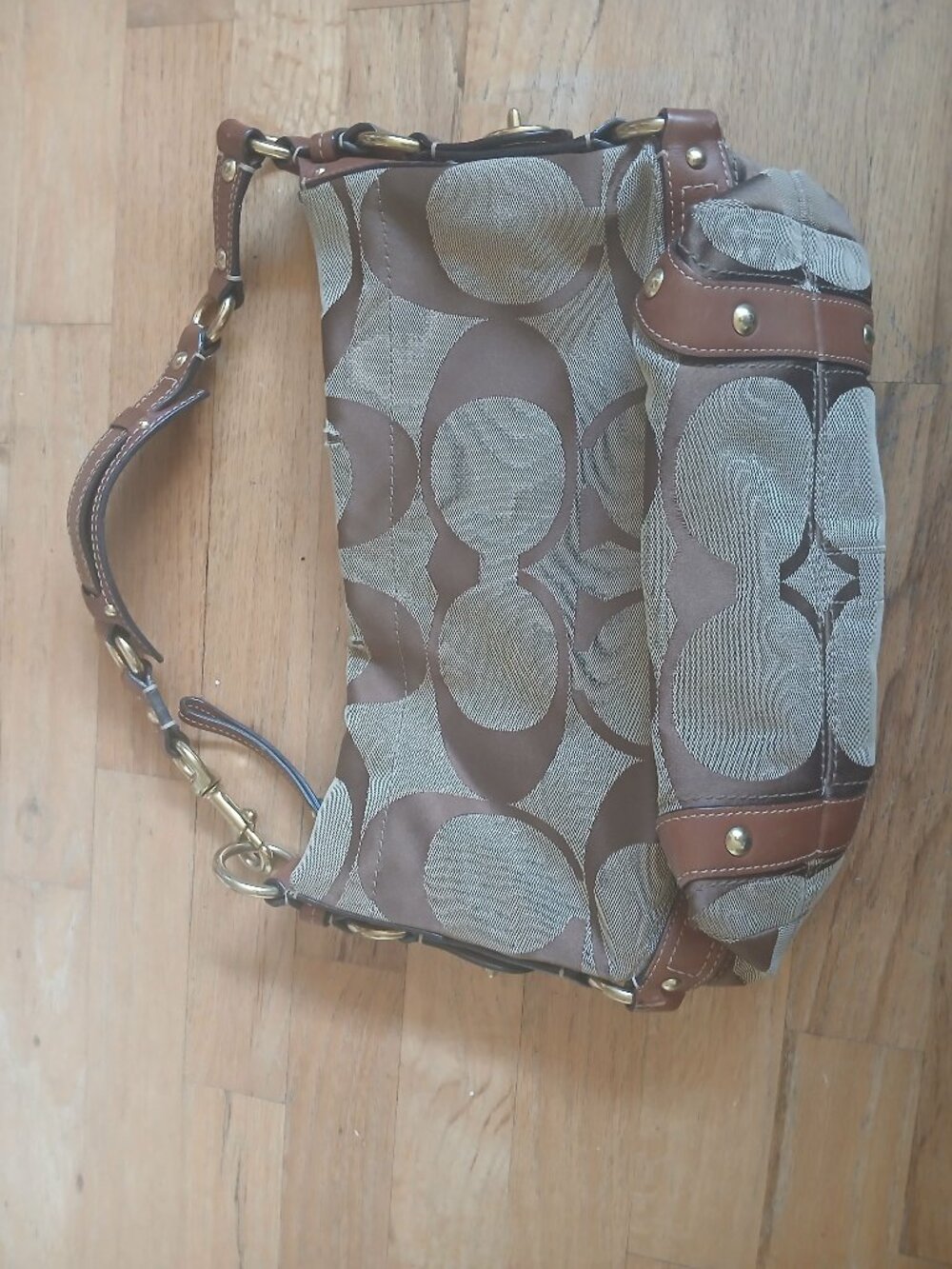 Vintage Y2K Coach Brown Medium Carly Bag